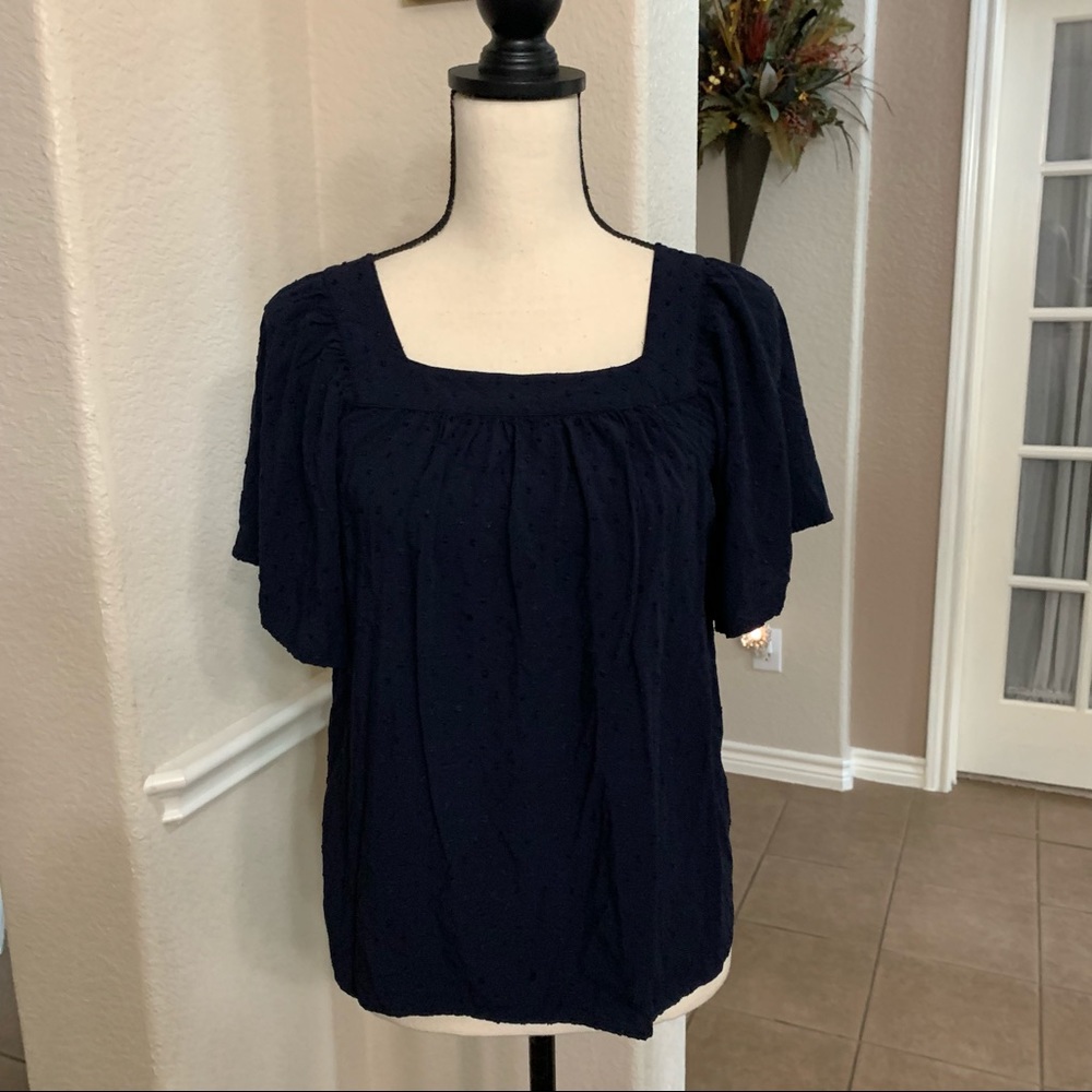 Ann Taylor LOFT navy top